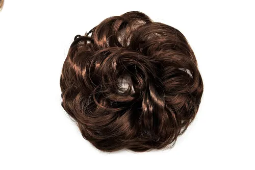 Vista 19 de Extensiones de cabello sintético para mujeres y niñas (1# negro azabache)