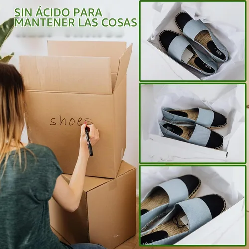 Vista 7 de RYKOMO 100 hojas de 20 x 30 pulgadas, papel de seda de archivo libre de ácido sin buffer, papeles blancos sin ácido, papeles de seda de embalaje
