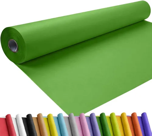 Vista 31 de SMART&CASUAL Papel de regalo negro de 17.8 x 760 pulgadas (63 pies) de papel kraft para regalo, tablón de anuncios, ramos, flores, niños, embalaje