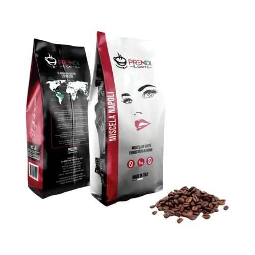 Vista 2 de Prendi Il Caffe Miscela Napoli - Café de grano entero de tostado medio, paquete de 2.2 libras