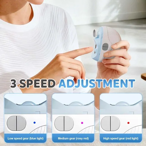 Vista 3 de Cortaúñas eléctrico automático, cortaúñas eléctrico recargable para uñas de los pies, 2026 nuevo recortador de uñas automático 2 en 1 con luz LED