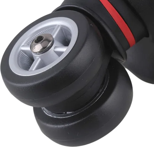 Vista 4 de Doublelife 1 par de repuesto negro equipaje giratorio reparación maleta piezas ruedas ruedas 1.929 in resistente con tornillos