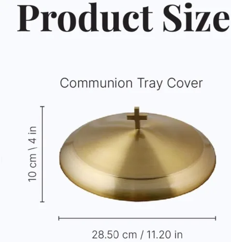 Vista 3 de Communion Ware - Bandeja de comunión Bandejas apilables sagradas para iglesias Suministros para comuniones Bandeja portátil para comuniones