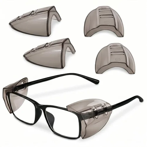 Vista 12 de BURIUS Protectores laterales de seguridad para lentes con clip – Se ajustan al 98% de las gafas Protecciones ligeras de laboratorio
