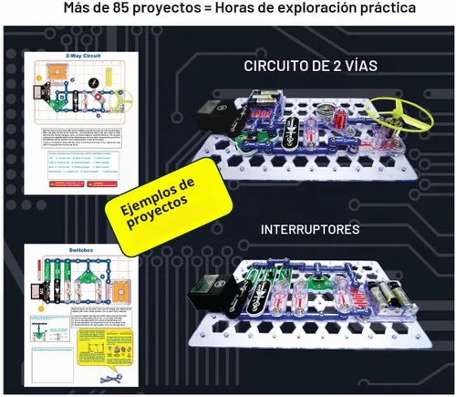 Vista 4 de SNAP CIRCUITS STEM Kit de descubrimiento de electrónica, más de 85