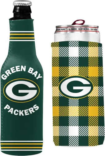 Vista 130 de Soporte aislante para latas y botellas de fútbol americano enfriador de bebidas Huggie (Nueva Orleans (Saints) - Negro) Nueva Orleans (Santos)