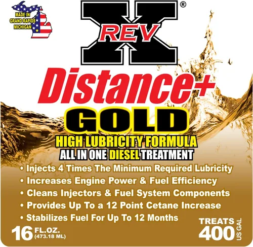 Vista 3 de REV X Distance+ Gold Diesel Tratamiento (16 onzas) - Trata 400 galones