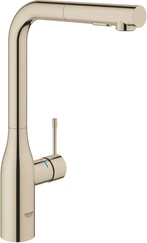 Vista 2 de GROHE 30271BE0 Essence - Grifo de fregadero de cocina con pulverizador extraíble, latón, acabado infinito de níquel pulido