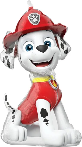 Vista 6 de Paw Pups - Globos de suministros para fiestas de cumpleaños de Rubble Marshall on Patrol
