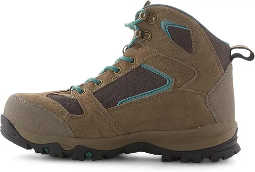 Vista 4 de Eddie Bauer Lincoln Mid Botas de senderismo para mujer, Azul (Denim)