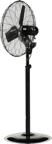 Vista 6 de TPI Corporation CACU-24-P, ventilador de montaje en pedestal de alta velocidad de 24 pulgadas no oscilante para comercial e industrial, garaje