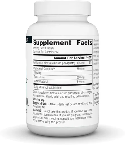 Vista 3 de Source Naturals Complejo de fitosterol con beta-sitosterol, 113 mg - 180 Tabletas