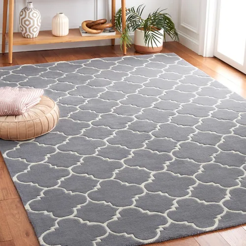 Vista 37 de SAFAVIEH Chatham Collection - Alfombra decorativa de 2 x 3 pies, color negro y marfil, lana cuadriculada enrejada hecha a mano, ideal para zonas
