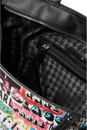 Vista 3 de Karl Lagerfeld Paris Adele Tote Logo Explosion Talla única, Logo Explosion