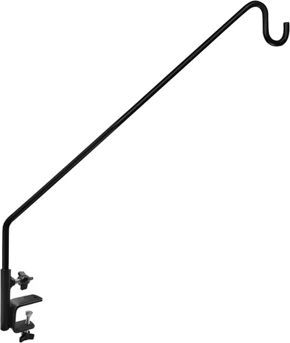 Vista 13 de MIXXIDEA Kit de montaje para colgar en riel de cubierta de valla de 11 pulgadas de largo, gancho decorativo resistente para comederos de pájaros