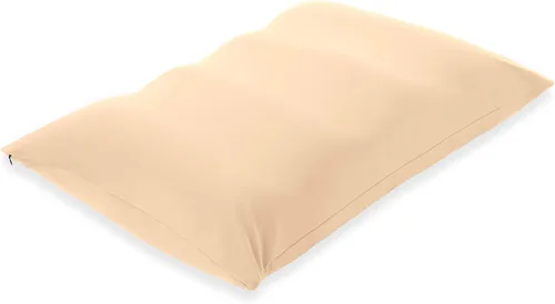 Vista 64 de PILLOWY Almohada de Cama de Microesferas Premium, Mediana Extra Esponjosa pero con Soporte - Sueño Ultra Cómodo con Funda Antienvejecimiento Tipo