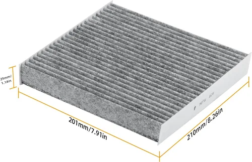 Vista 6 de CF11182(CP182) Filtro de aire de cabina con carbón activado compatible con Acura TLX/RDX 19-25, Honda Civic/Clarity/CR-V/HR-V/Odyssey 16-25, Accord