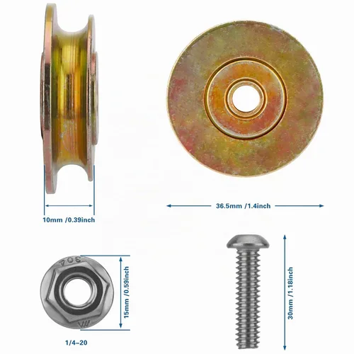 Vista 6 de Kit de rodamientos de riel de corte para rodillos Tapco Pro y Max Siding Brake 12334, tornillos 12364, tuercas de bloqueo de acero de aleación 10094