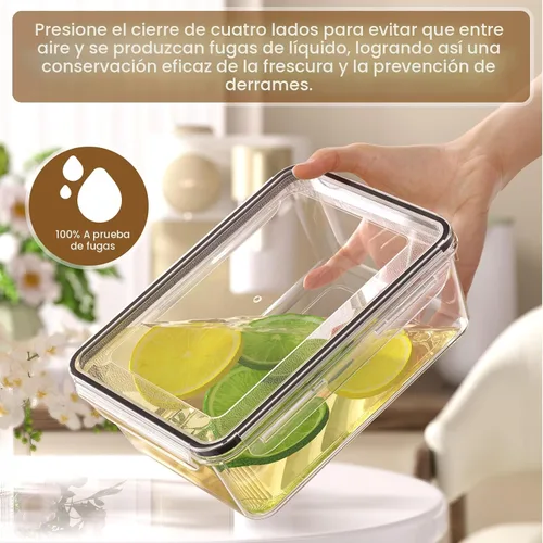 Vista 6 de KEMETHY - 50 recipientes grandes de almacenamiento de alimentos con tapas 50 Pcs