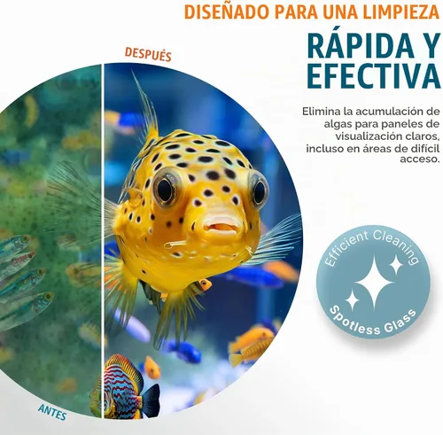 Vista 6 de Flipper - Limpiador magnético de vidrio para acuario, rascador de algas