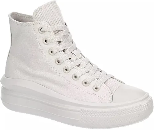 Vista 4 de Converse Chuck Taylor All Star Move - Tenis deportivos unisex con plataforma alta, masilla pálidablanco