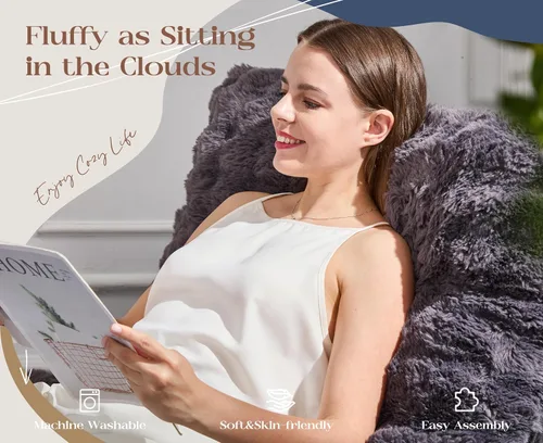 Vista 4 de Hobestluk - Sofá de espuma para espacios pequeños, sofás cómodos con reposapiés, sofá reclinable, sofás pequeños para sala de estar, dormitorio