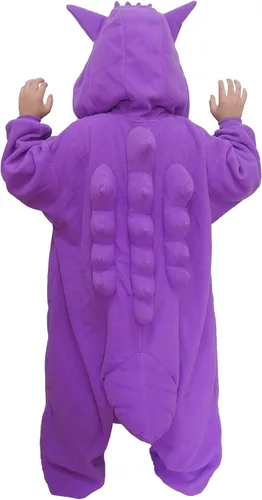 Vista 4 de SAZAC Kigurumi - Pokemon - Gengar - Mono de Halloween - Talla para niños (5-9 años)