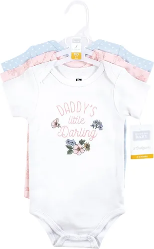Vista 402 de Hudson Baby baby-girls Cotton Bodysuits 3-pack