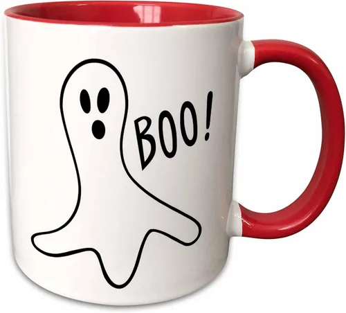 Vista 7 de 3dRose Patricia Sanders Creations - Halloween Boo Ghost - Tazas (mug_27865_4)