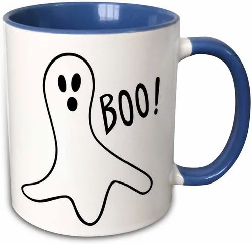 Vista 9 de 3dRose Patricia Sanders Creations - Halloween Boo Ghost - Tazas (mug_27865_4)