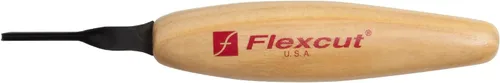 Vista 14 de Flexcut Herramienta de tallado de madera Micro V-Tool 45 grados 0.059 in Cuchilla de corte de acero de alto carbono 1095 afilada para trabajos