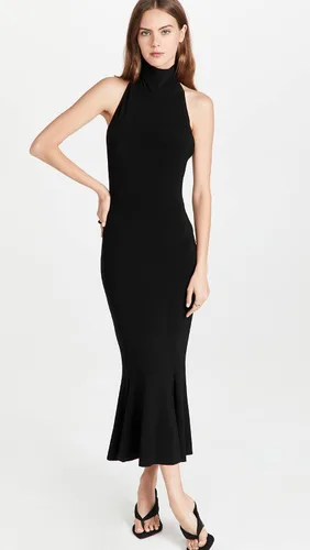 Vista 5 de Norma Kamali Vestido halter de cola de pez de tortuga para mujer
