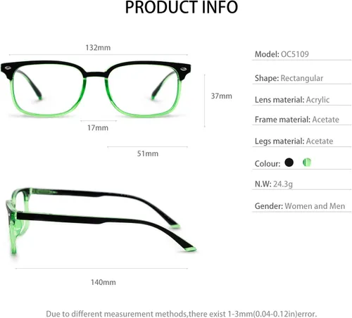 Vista 40 de OCCI CHIARI Gafas de lectura de moda para mujer y hombre