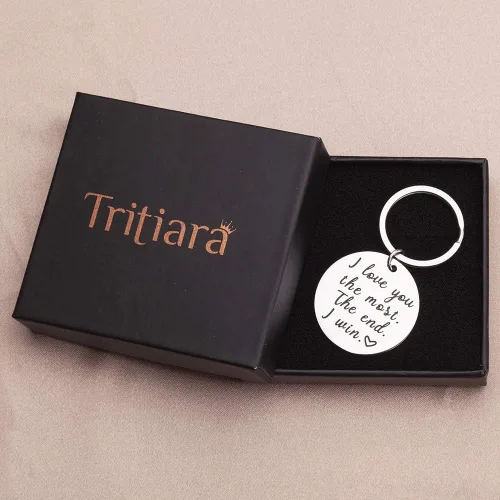 Vista 7 de Llavero para pareja, regalo para él y ella para novia, novio, esposa, regalo de aniversario, cumpleaños, boda, regalo de esposa, Hubby, día de San