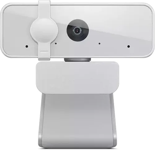 Vista 8 de Webcam HD 1080p Lenovo (300 FHD) - Negra con ángulo amplio de 95°, rotación y inclinación de 360°, micrófonos duales, obturador de privacidad