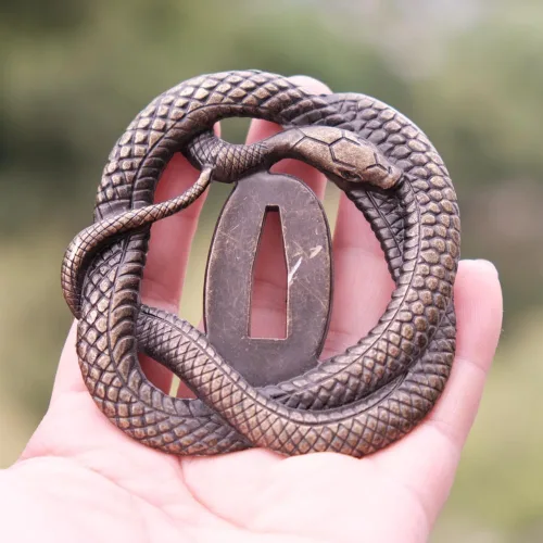 Vista 3 de Espada samurái japonesa KOSHIRAE – TSUBA FUCHI KASHIRA MENUKI 68-100