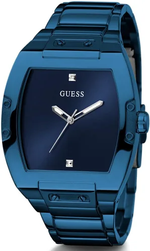 Vista 2 de GUESS Reloj multifunción con esfera expuesta en tono dorado