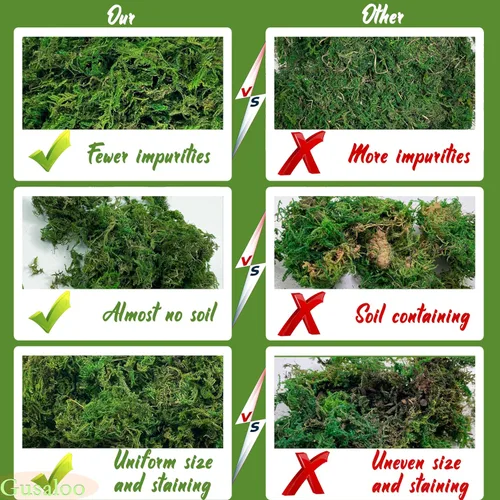 Vista 2 de Musgo verde para manualidades, musgo artificial decorativo para plantas en maceta, orquídea sintética, musgo, mezcla de tierra, turba, esfagno