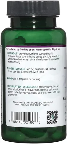 Vista 3 de Vitanica Luminous - Suplemento de apoyo para el cabello, la piel y las uñas - Suplemento nutricional para mujeres con magnesio y selenio