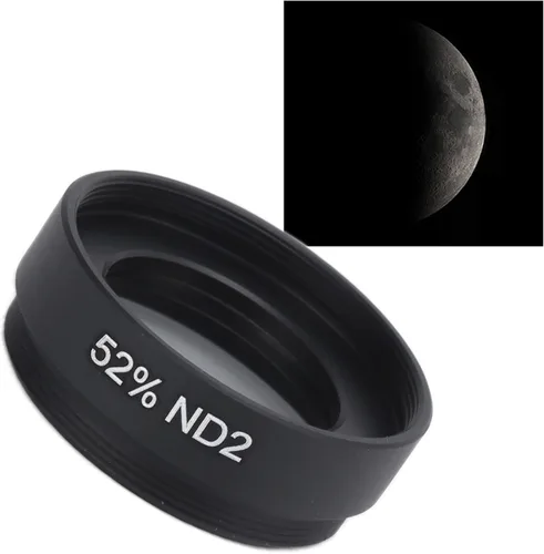 Vista 5 de Filtro de densidad neutra del telescopio, lacre del filtro del ND del telescopio para el ocular del telescopio astronómico (52%ND2)