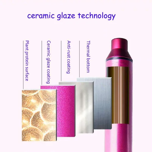 Vista 5 de MBHAIR - Rizador de cabello de 9 mm con varita delgada, rizador pequeño de 3/8 pulgadas de barril delgado de cerámica Super Tourmaline profesional