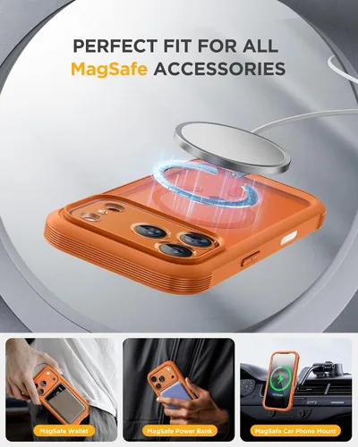 Vista 566 de Miracase Serie de vidrio para iPhone 11 de 6.1 pulgadas, funda protectora de cuerpo completo resistente mejorada con protector de pantalla de vidrio