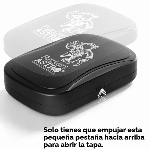 Vista 3 de Fuzion Digital Pocket Gram Scale 500g x 0.01g, Mini Jewelry Scale ASTRO-500 Astronaut-themed Jewelry Scale, High Precision, Tare Function