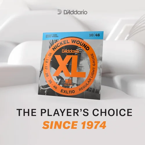 Vista 4 de D'Addario XL EXL157 - Cuerdas de níquel para guitarra eléctrica de 6 cuerdas, entonación perfecta, sensación consistente, durabilidad fiable