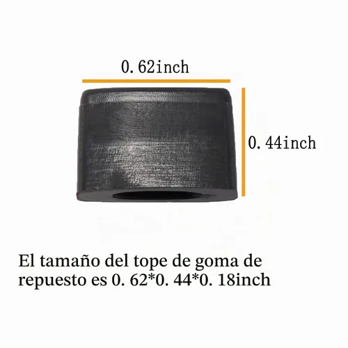 Vista 2 de Parachoques de goma de repuesto para placa Power XL Crisper, 8 puntas de goma de silicona para freidora, accesorios de piezas de repuesto