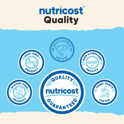 Vista 3 de Nutricost Colágeno marino en polvo pescado capturado silvestre (8 onzas) – 23 porciones, 0.35 onzas de proteína por porción, capturado