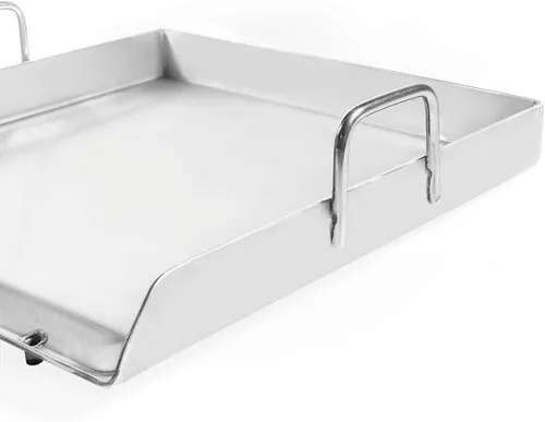 Vista 4 de Heavy Duty solo Estufa Acero Inoxidable parrilla de con parte superior plana Plancha Pan Comal Cook