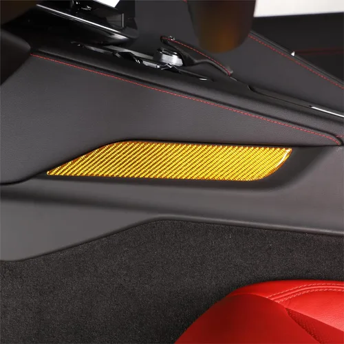 Vista 12 de TOYCIDFG Caja de almacenamiento para panel de palanca de cambios de consola central de automóvil, cubierta lateral para Chevrolet Corvette C8 Z06