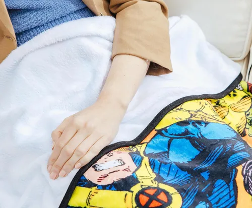 Vista 6 de Marvel Cobija de forro polar con funda de cómic de Comics X-Men 45 x 60 pulgadas