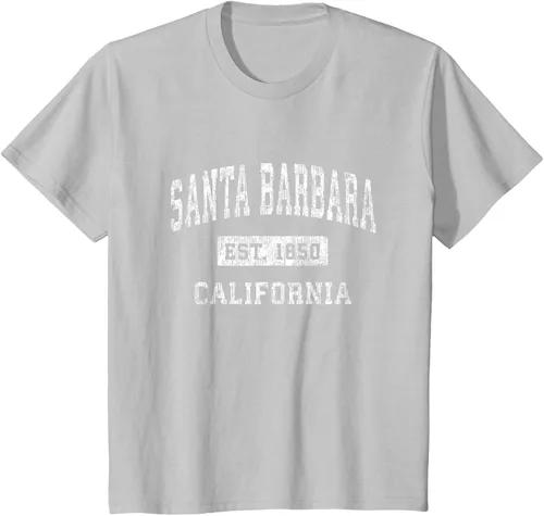 Vista 26 de Camiseta deportiva clásica de Santa Bárbara California CA, Negro, S